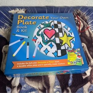 Decorate your own plate book & kit new